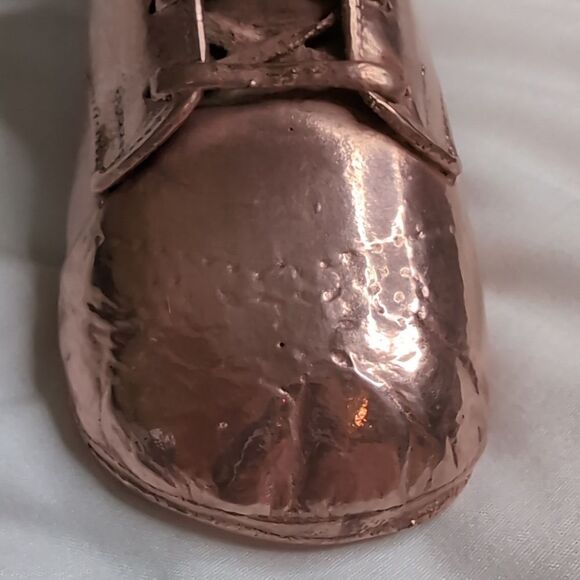 Vintage Baby Shoe Copper or Brass - Picture 5 of 9